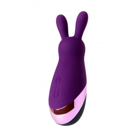 Фиолетовый стимулятор эрогенных зон Eromantica BUNNY - 21,5 см.