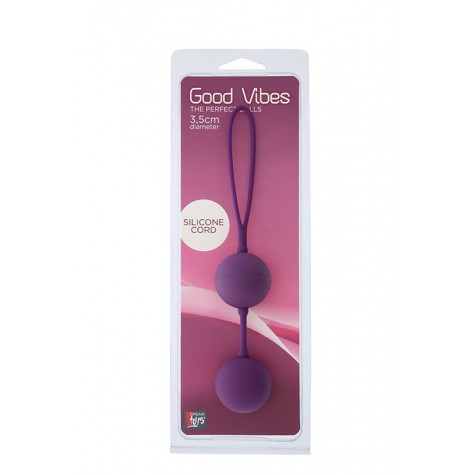 Фиолетовые вагинальные шарики GOOD VIBES THE PERFECT BALLS PURPLE